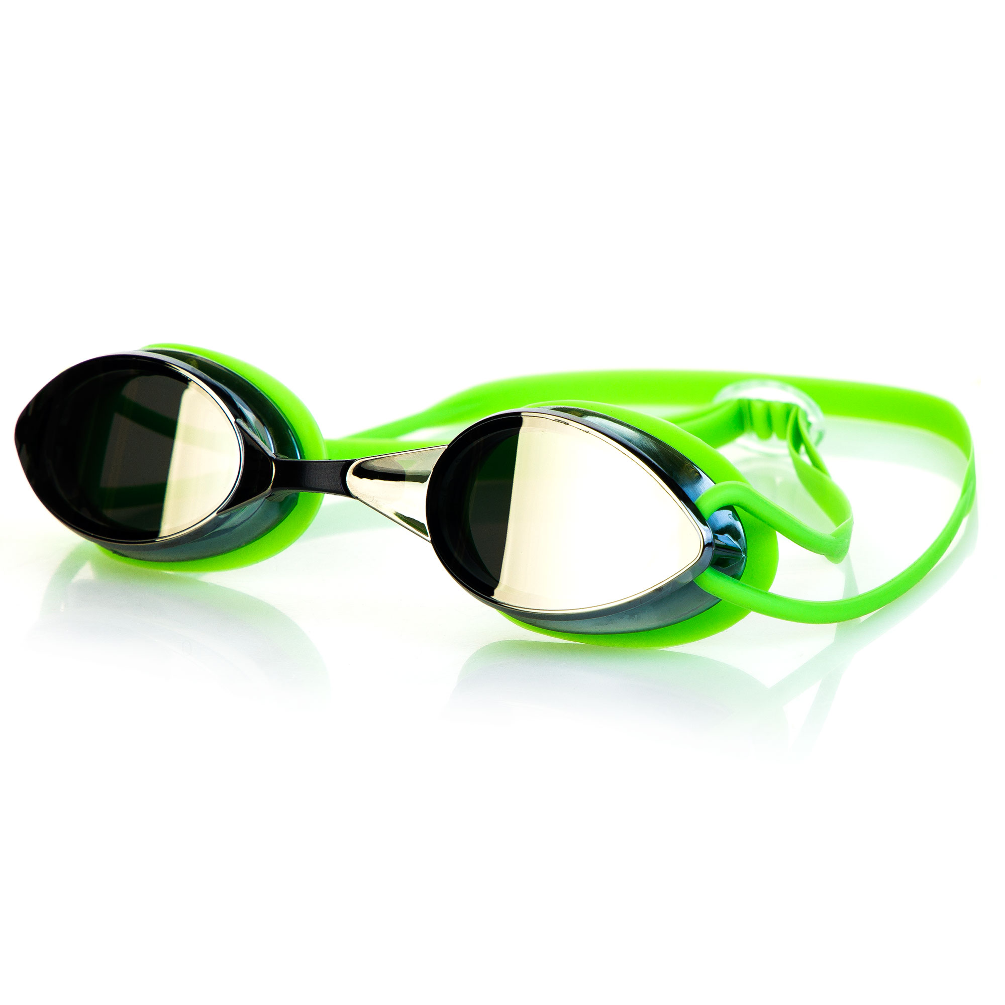 Swimming goggles with two stripes green Spokey SPARKI